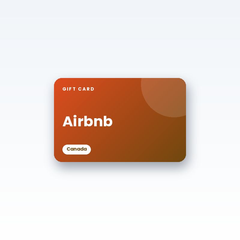 Airbnb Gift Card (Canada) - digital gift card