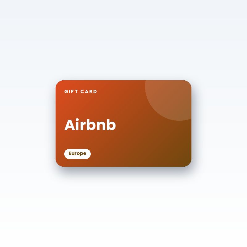 Airbnb Gift Card (Europe) - digital gift card