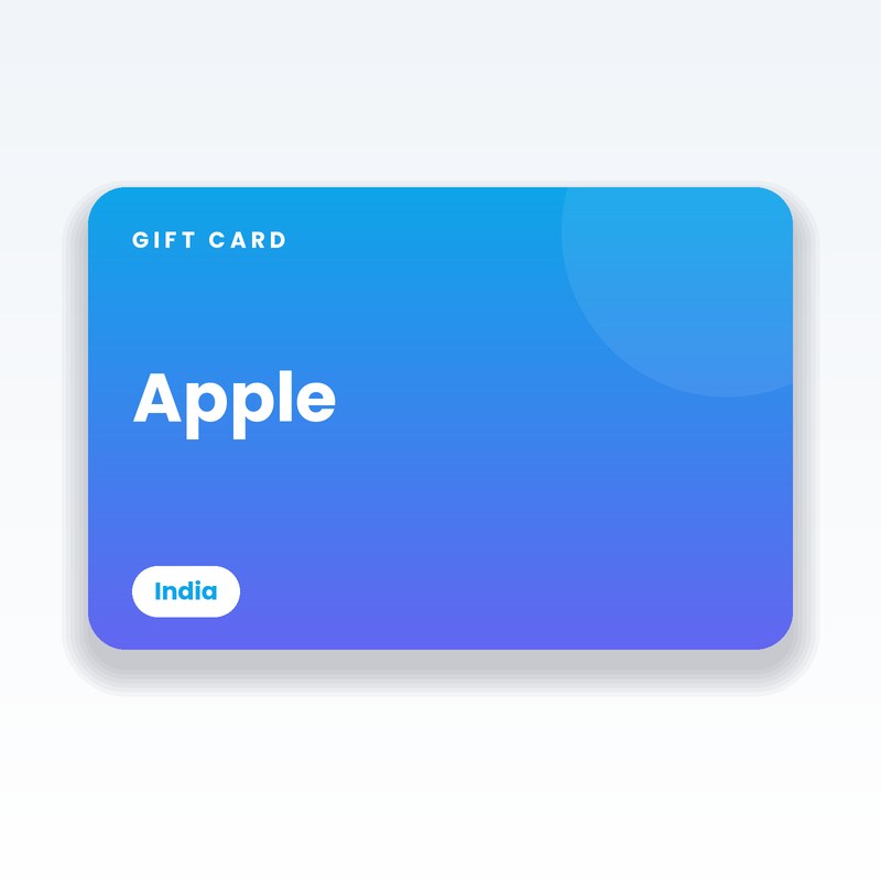 Apple Gift Card (India) - digital gift card