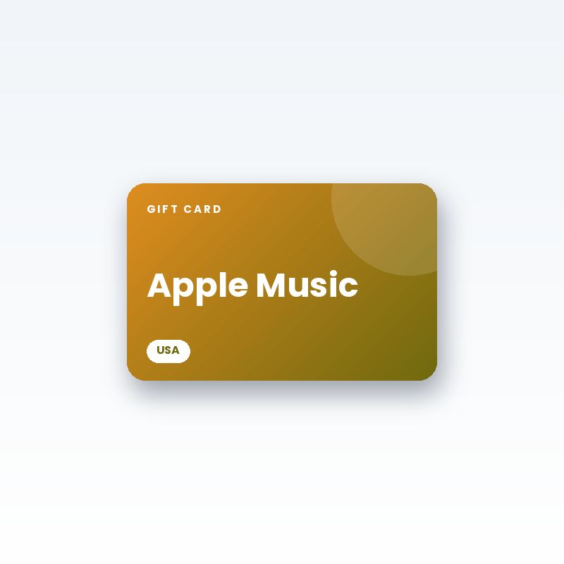 Apple Music Gift Card (USA) - digital gift card