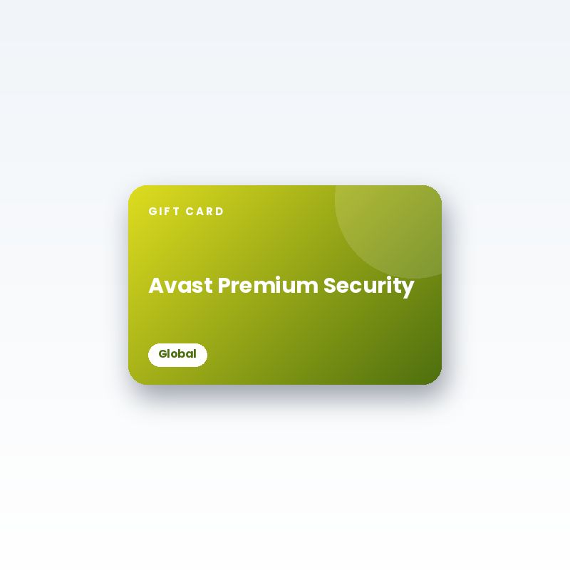 Avast Premium Security Gift Card (Global) - digital gift card