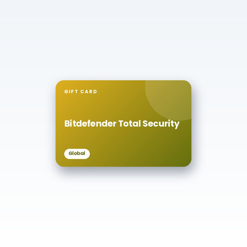 Bitdefender Total Security Gift Card (Global) - digital gift card
