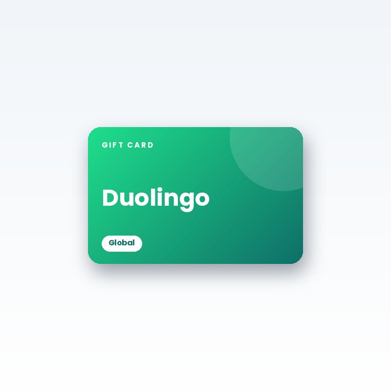 Duolingo Gift Card (Global) - digital gift card