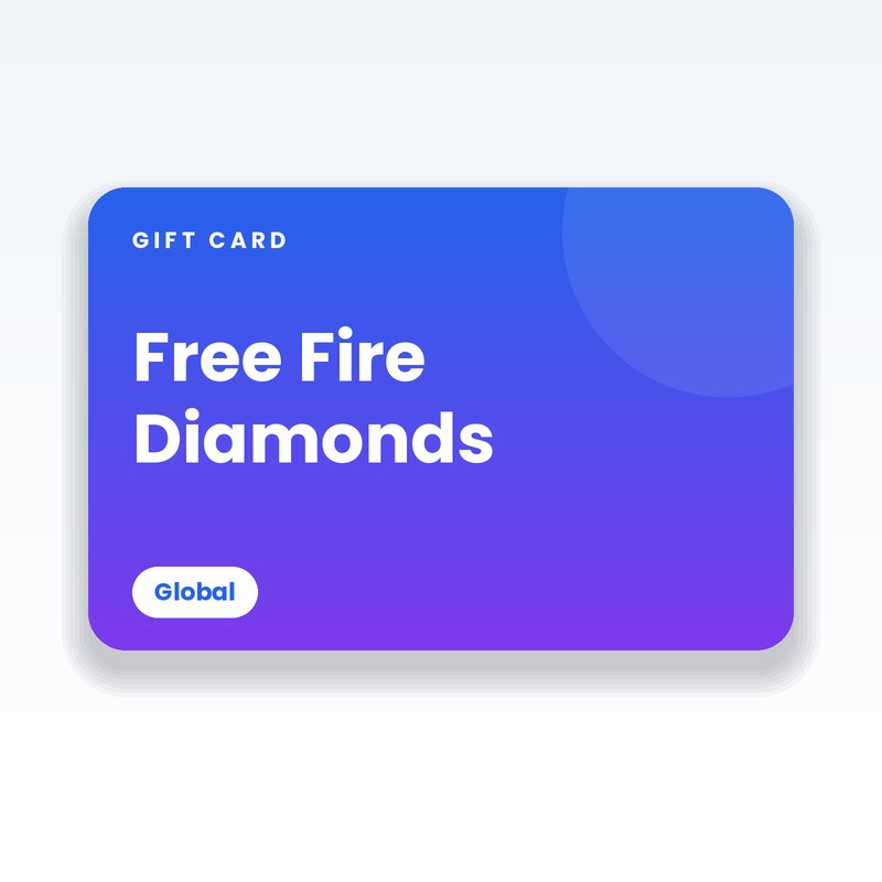 Free Fire Diamonds Gift Card (Global) - digital gift card