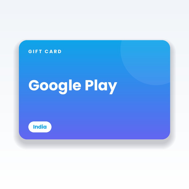 Google Play Gift Card (India) - digital gift card