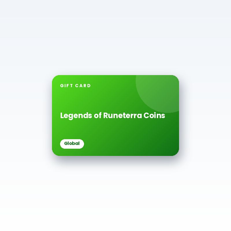 Legends of Runeterra Coins Gift Card (Global) - digital gift card