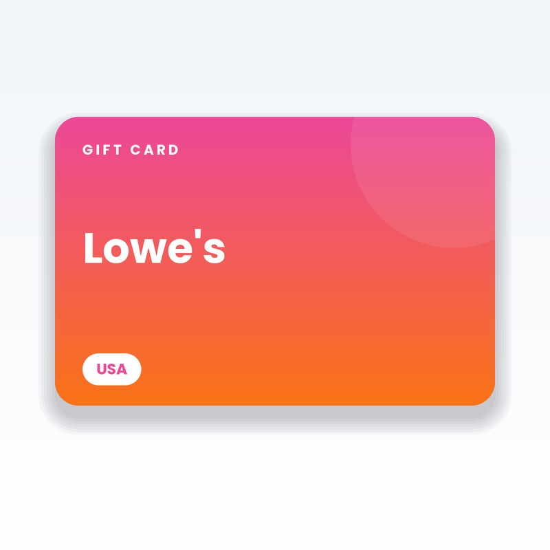 Lowe’s Gift Card (USA) - digital gift card