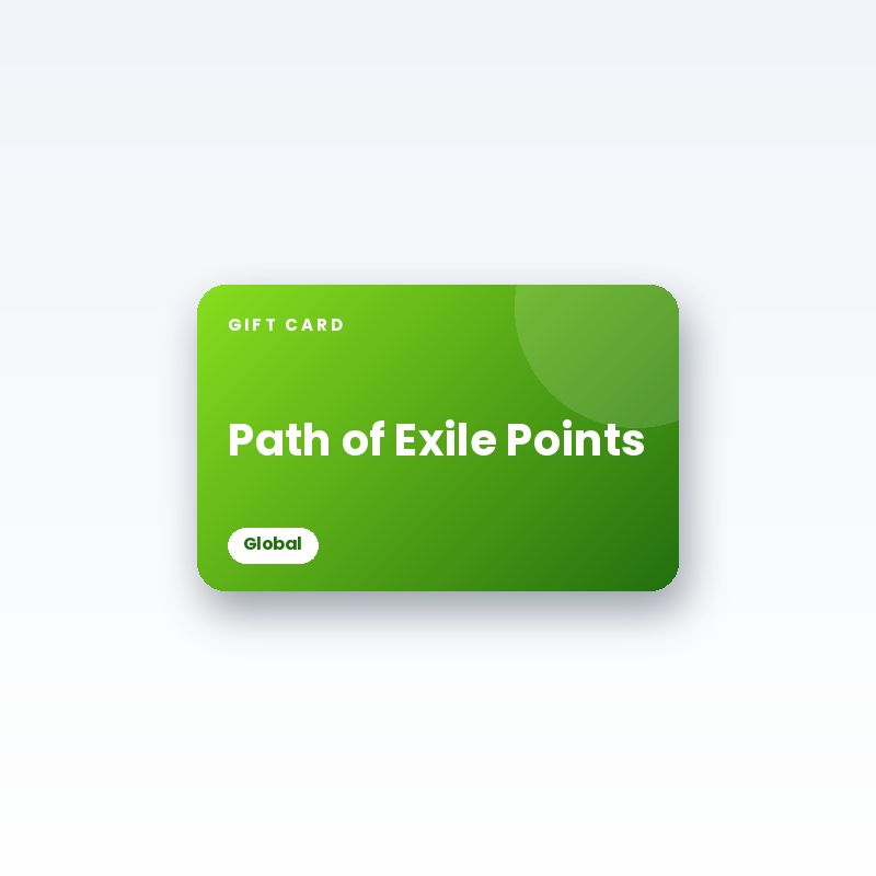 Path of Exile Points Gift Card (Global) - digital gift card