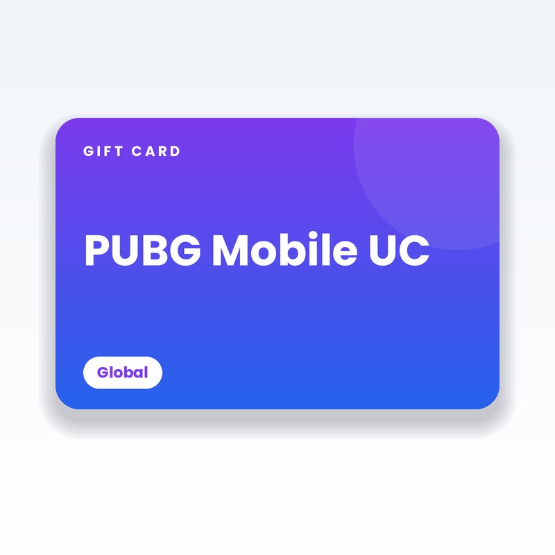 PUBG Mobile UC Gift Card (Global) - digital gift card