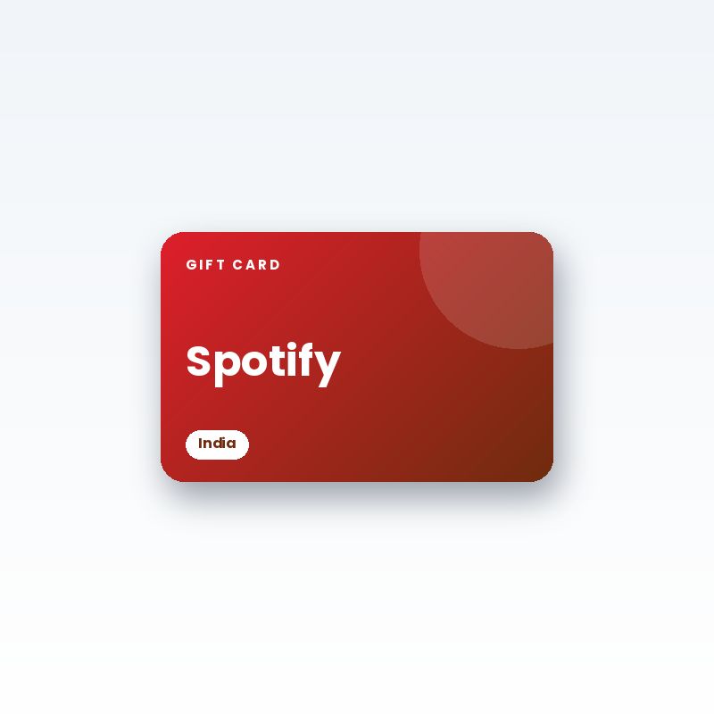 Spotify Gift Card (India) - digital gift card
