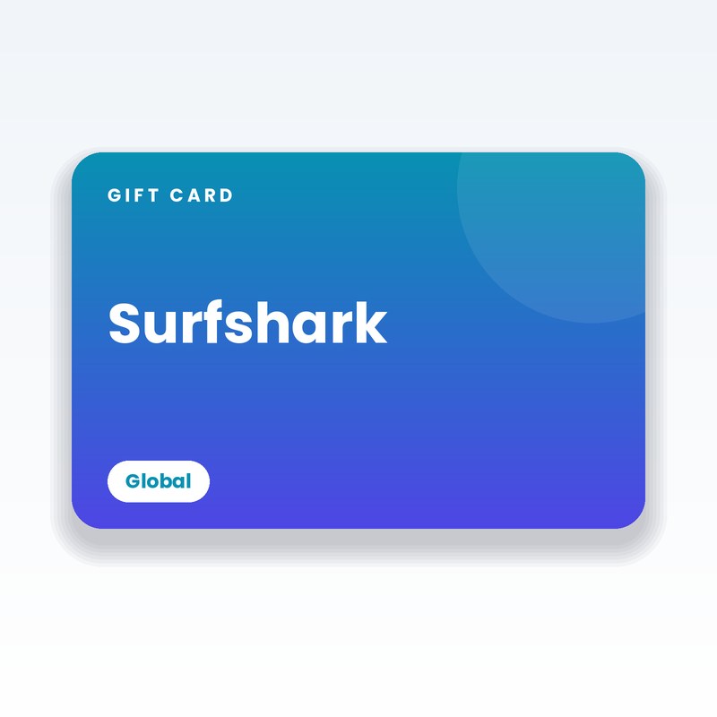 Surfshark Gift Card (Global) - digital gift card