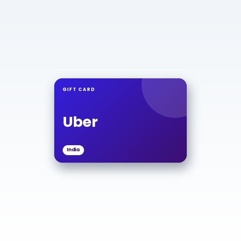 Uber Gift Card (India) - digital gift card