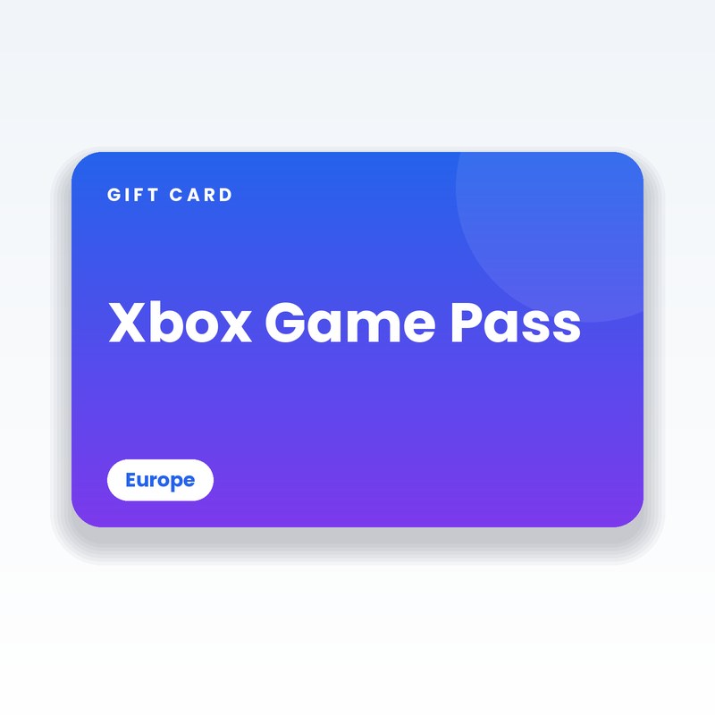Xbox Game Pass Gift Card (Europe) - digital gift card