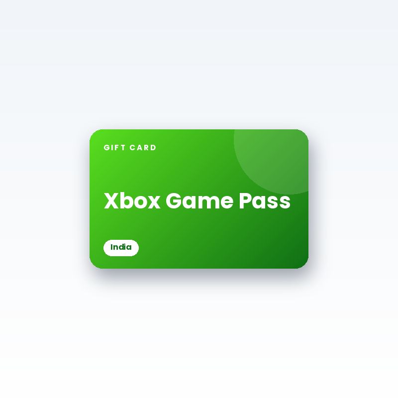 Xbox Game Pass Gift Card (India) - digital gift card